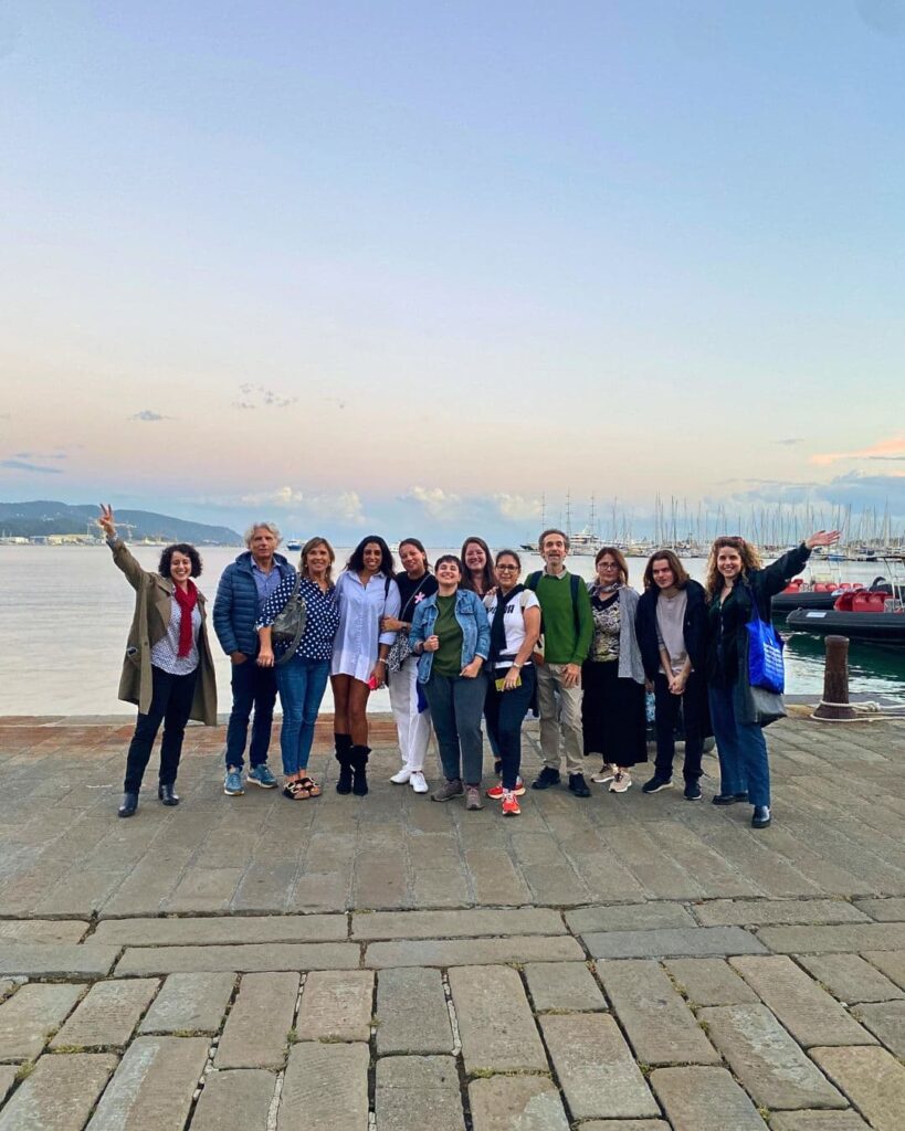 Participants and organisers of the XR City Sound Hunts workshop in La Spezia, Italy.