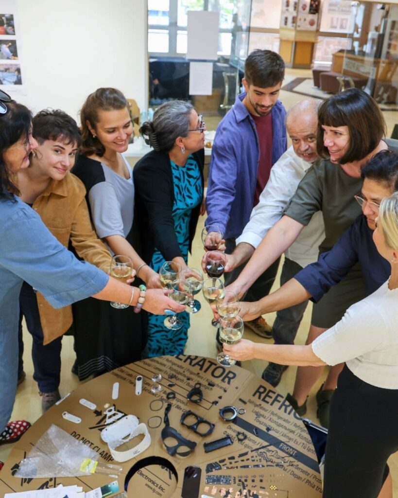 Participants and collaborators of the Emergent Dots exhibition in London